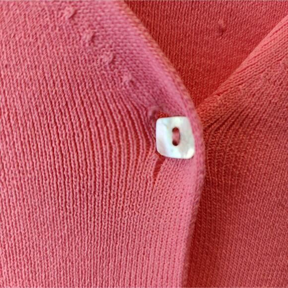 Hot Pink Barbiecore Cardigan Sweater Button Down Long Sleeve Sweater Size M - Picture 7 of 8
